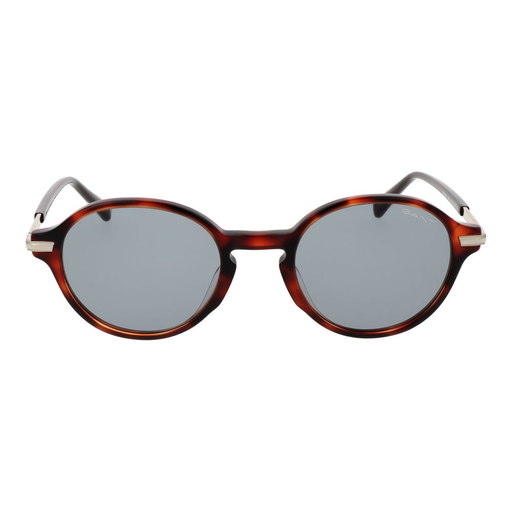Gant Men’s Sunglasses – Brown Full-Rim Frame with Green Lenses, 51mm