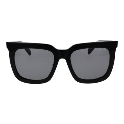 Emilio Pucci Women’s Sunglasses – Black Full-Rim Frame with Grey Lenses, 54mm