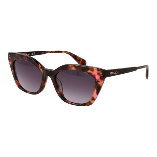 Max & Co Women’s Sunglasses – Multicolor Cat Eye Frame with Purple Gradient Lenses, 54mm