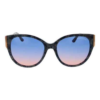 Marciano by Guess Women’s Sunglasses – Blue Butterfly Frame with Gradient Lenses, 56mm
