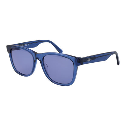 Gant Men's Sunglasses – Blue Square Frame with Blue Lenses, 54mm