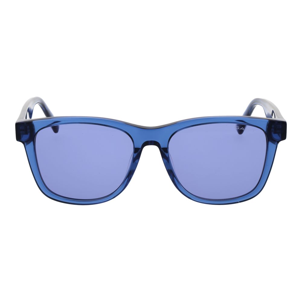 Gant Men's Sunglasses – Blue Square Frame with Blue Lenses, 54mm