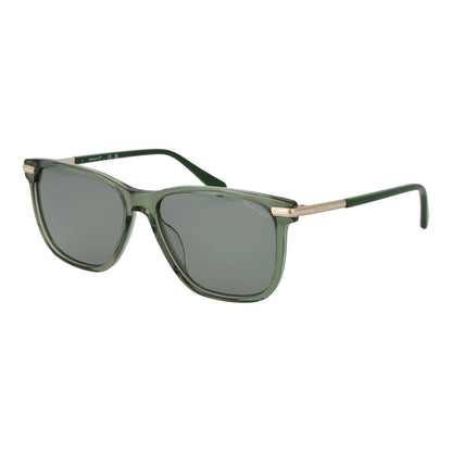 Gant Men’s Sunglasses – Green Square Frame with Green Lenses, 55mm