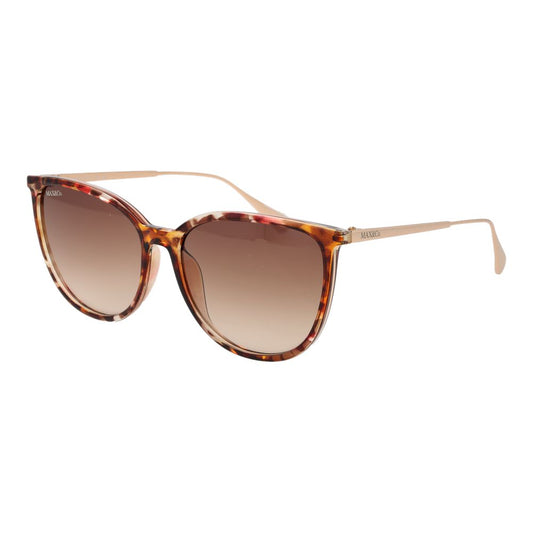 Max & Co Women’s Brown Sunglasses – Chic Butterfly Frame with Gradient Lenses, 57mm