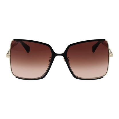 Max Mara Women’s Sunglasses – Black Butterfly Frame with Brown Gradient Lenses, 58mm