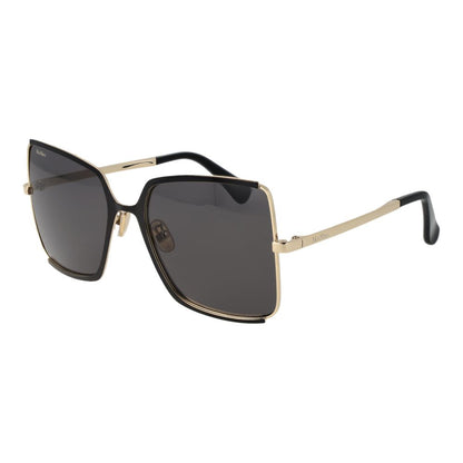 Max Mara Women’s Sunglasses – Black Butterfly Frame with Grey Lenses, 58mm