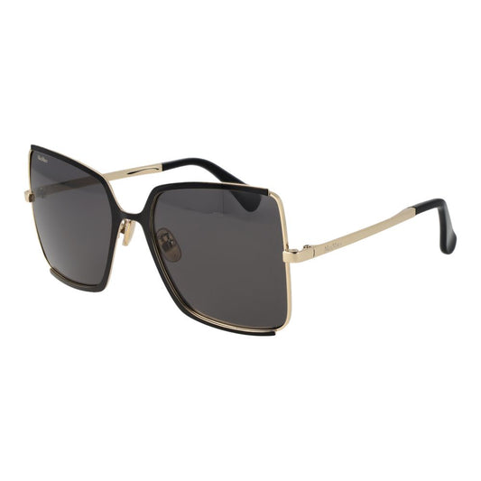 Max Mara Women’s Sunglasses – Black Butterfly Frame with Grey Lenses, 58mm