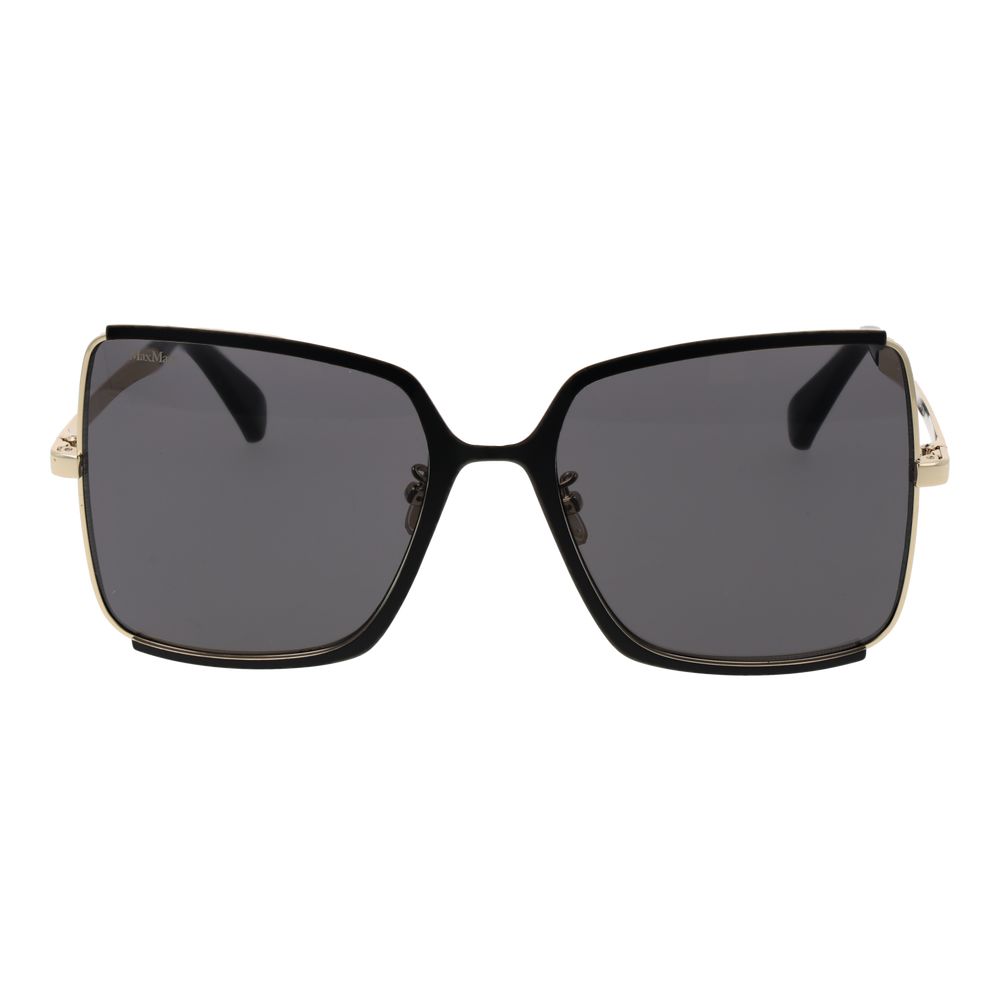 Max Mara Women’s Sunglasses – Black Butterfly Frame with Grey Lenses, 58mm