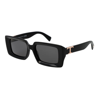 Tod's Women’s Sunglasses – Black Full-Rim Frame with Grey Lenses, 52mm