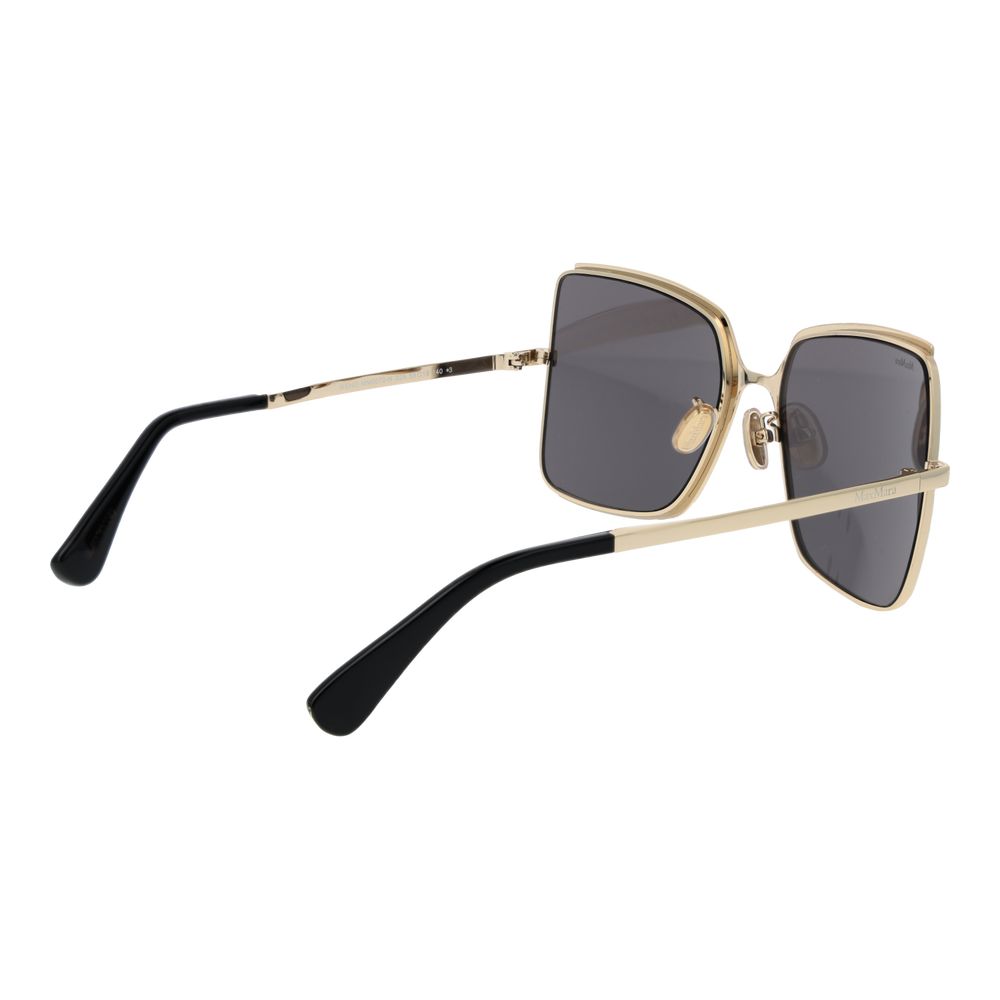 Max Mara Women’s Sunglasses – Black Butterfly Frame with Grey Lenses, 58mm
