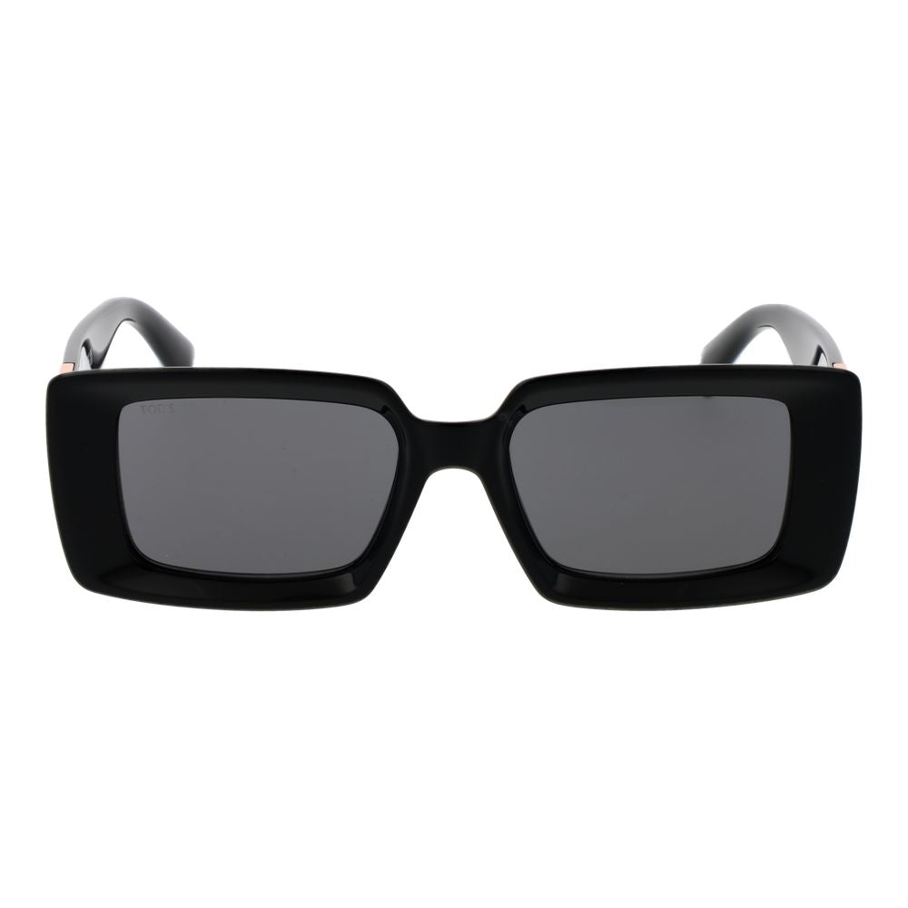 Tod's Women’s Sunglasses – Black Full-Rim Frame with Grey Lenses, 52mm