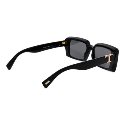 Tod's Women’s Sunglasses – Black Full-Rim Frame with Grey Lenses, 52mm