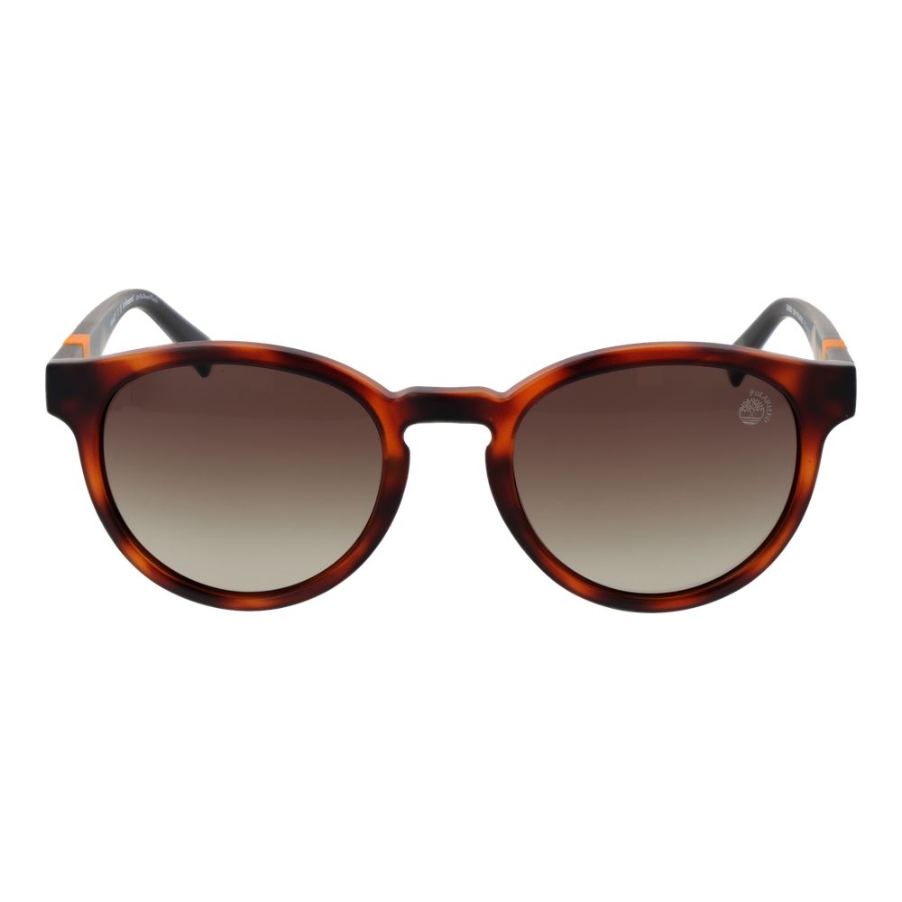 Timberland Men's Sunglasses – Brown Full-Rim Frame with Brown Lenses, 51mm