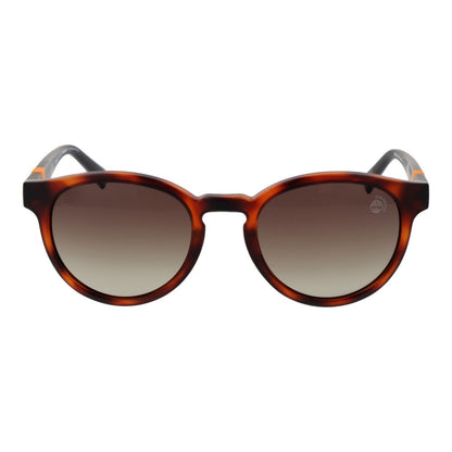 Timberland Men's Sunglasses – Brown Full-Rim Frame with Brown Lenses, 51mm