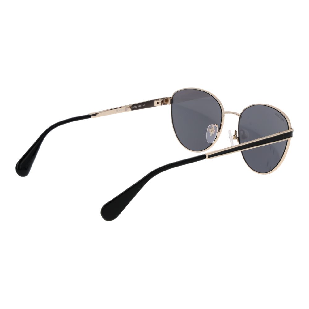 Max & Co Women’s Cat Eye Sunglasses – Silver Full-Rim Frame with Mirrored Grey Lenses, 54mm
