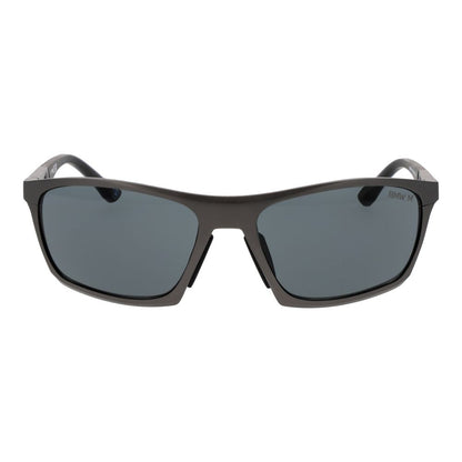 BMW Gray Men’s Sunglasses – Gunmetal Full-Rim Frame with Polarized Lenses, 61mm