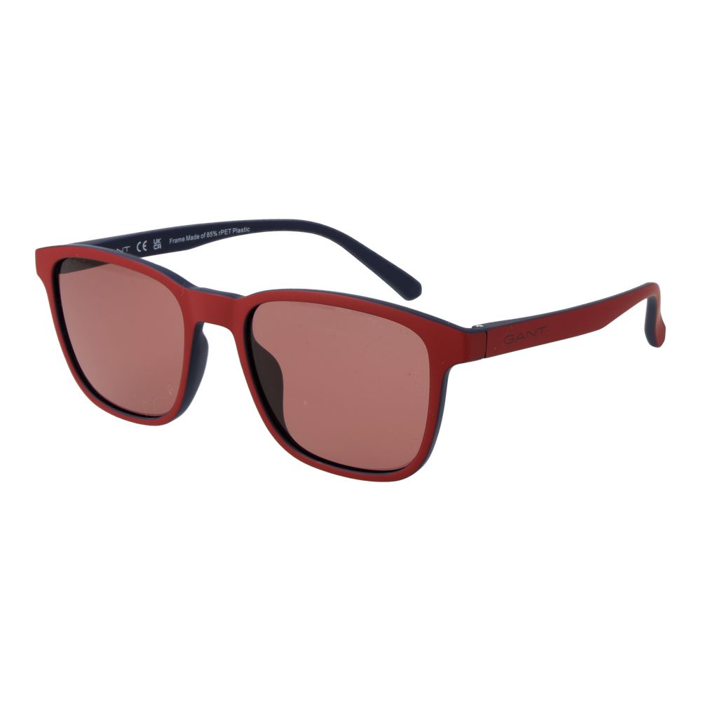Gant Red Men’s Sunglasses – Stylish Square Frames with Red Lenses, 54mm