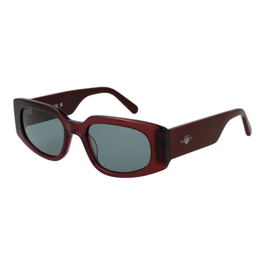 Gant Men’s Sunglasses – Burgundy Full-Rim Frame with Green Lenses, 53mm