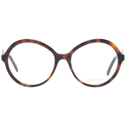 Emilio Pucci Women's Optical Glasses – Brown Round Frame, 54mm