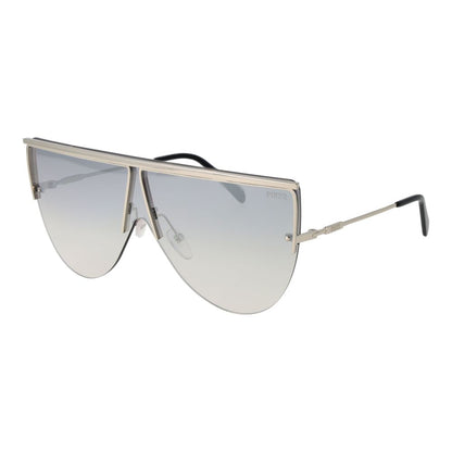 Emilio Pucci Women’s Sunglasses – Silver Metal Frame with Brown Mirrored Gradient Lenses, 142mm