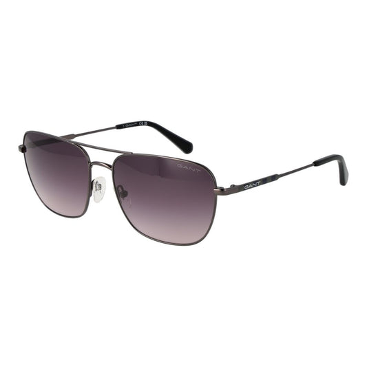 Gant Men's Sunglasses – Gunmetal Aviator Frame with Grey Gradient Lenses, 58mm