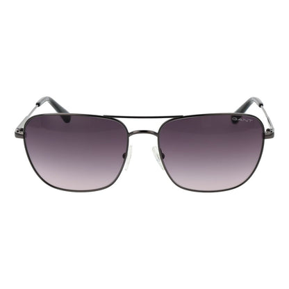 Gant Men's Sunglasses – Gunmetal Aviator Frame with Grey Gradient Lenses, 58mm