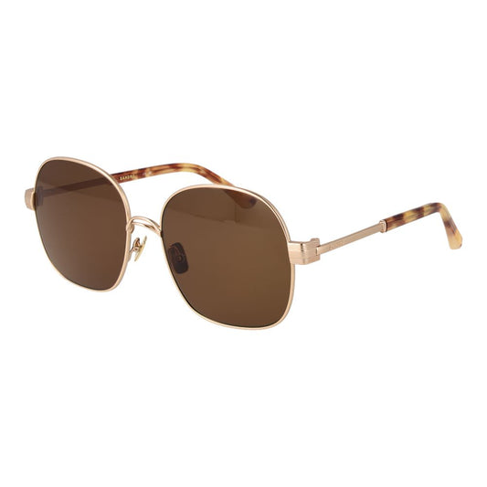 Sandro Gold Women’s Sunglasses – Chic Round Frame with Gold Lenses, 56mm