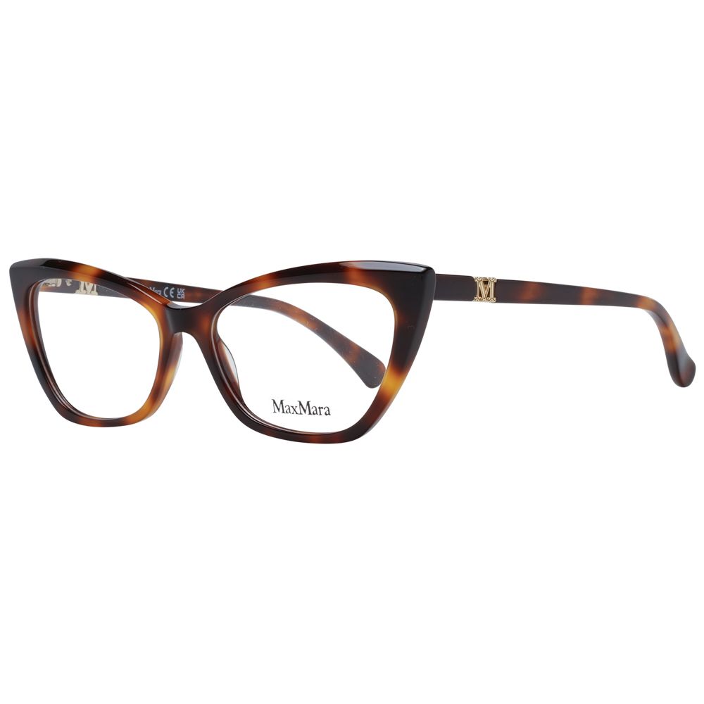 Max Mara Women’s Optical Frames – Brown Cat Eye Design, 54mm