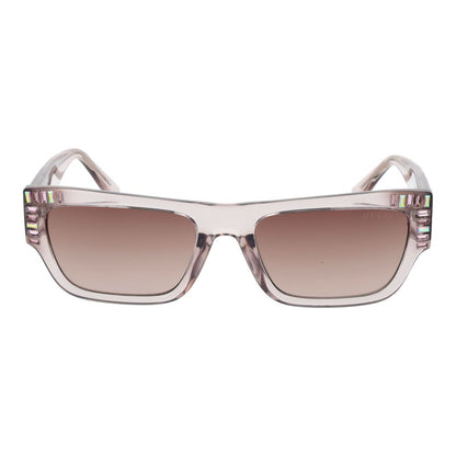 Guess Women’s Sunglasses – Rose Full-Rim Frame with Brown Gradient Lenses, 53mm