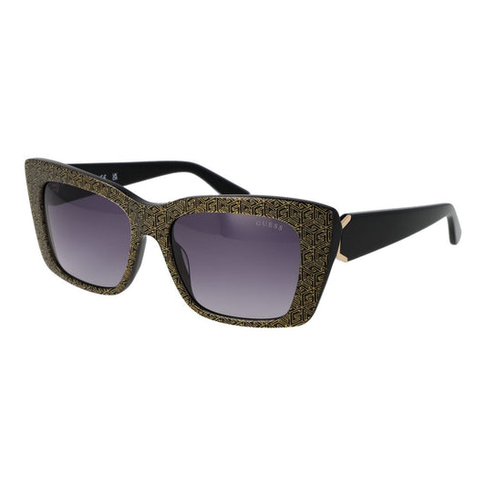 Guess Women's Cat Eye Sunglasses – Black Frame with Grey Gradient Lenses, 55mm