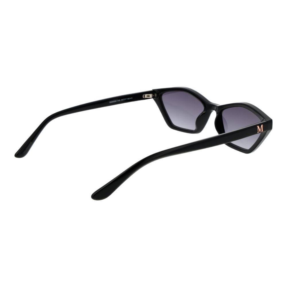 Marciano by Guess Women's Sunglasses – Black Full-Rim Geometric Frame with Grey Gradient Lenses, 56mm