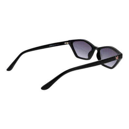 Marciano by Guess Women's Sunglasses – Black Full-Rim Geometric Frame with Grey Gradient Lenses, 56mm