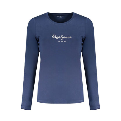 Pepe Jeans Blue Cotton Long Sleeve T-Shirt