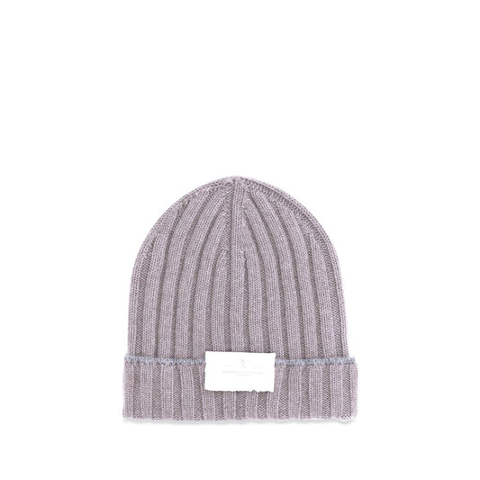 Brunello Cucinelli Cashmere Beanie Hat - Monochrome Elegance