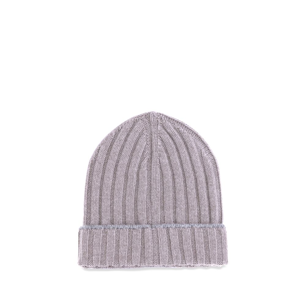 Brunello Cucinelli Cashmere Beanie Hat - Monochrome Elegance