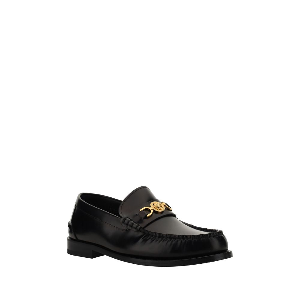 Versace Leather Loafers - Iconic Italian Elegance