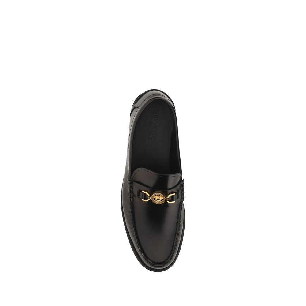 Versace Leather Loafers - Iconic Italian Elegance