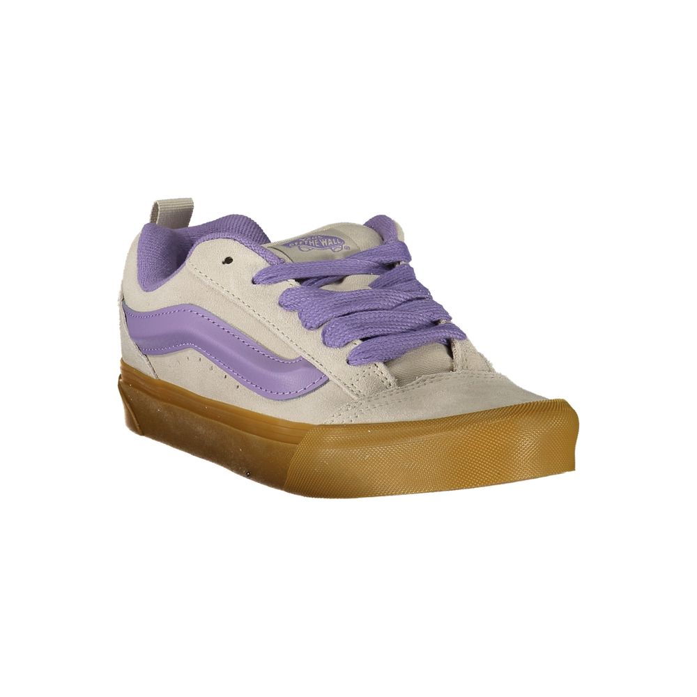 Vans Gray Leather Knu Skool Women Sneaker