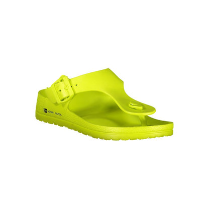 Norway 1963 Yellow Plastic Women's Flip-Flop Sandal