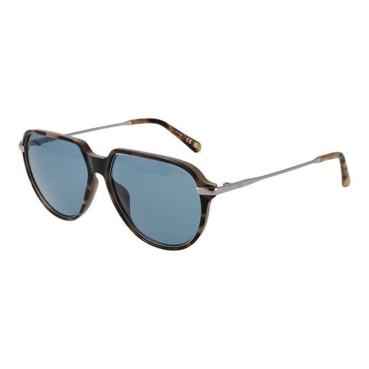 GUESS Brown Men Sunglasses with Blue Lenses