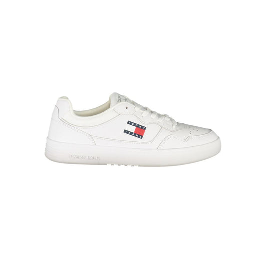 Tommy Hilfiger White Leather Mens Sneakers