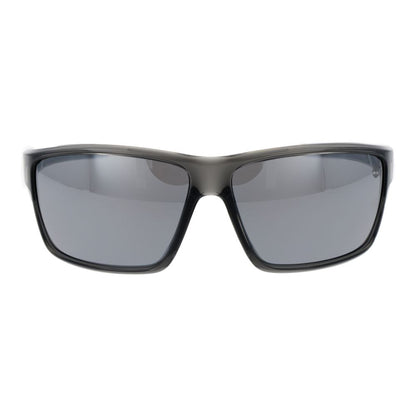 Timberland Men’s Sunglasses – Grey Full-Rim Frame, Grey Mirrored Lenses