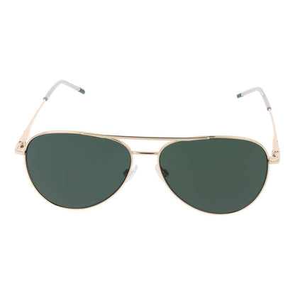 Hugo Boss Gold Men’s Sunglasses – Gold Aviator Frame, Green Lenses