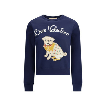 Valentino Cotton Sweatshirt: Artistic Comfort Redefined