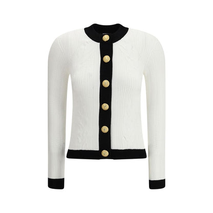 Balmain Contrast Trim Cardigan