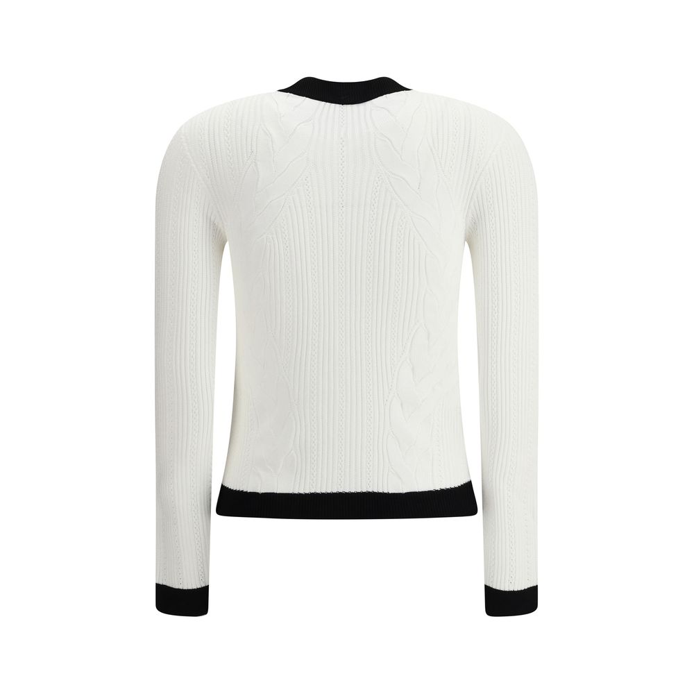 Balmain Contrast Trim Cardigan