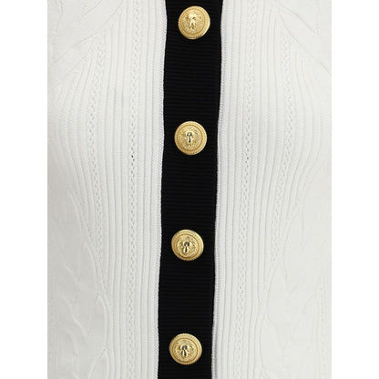 Balmain Contrast Trim Cardigan