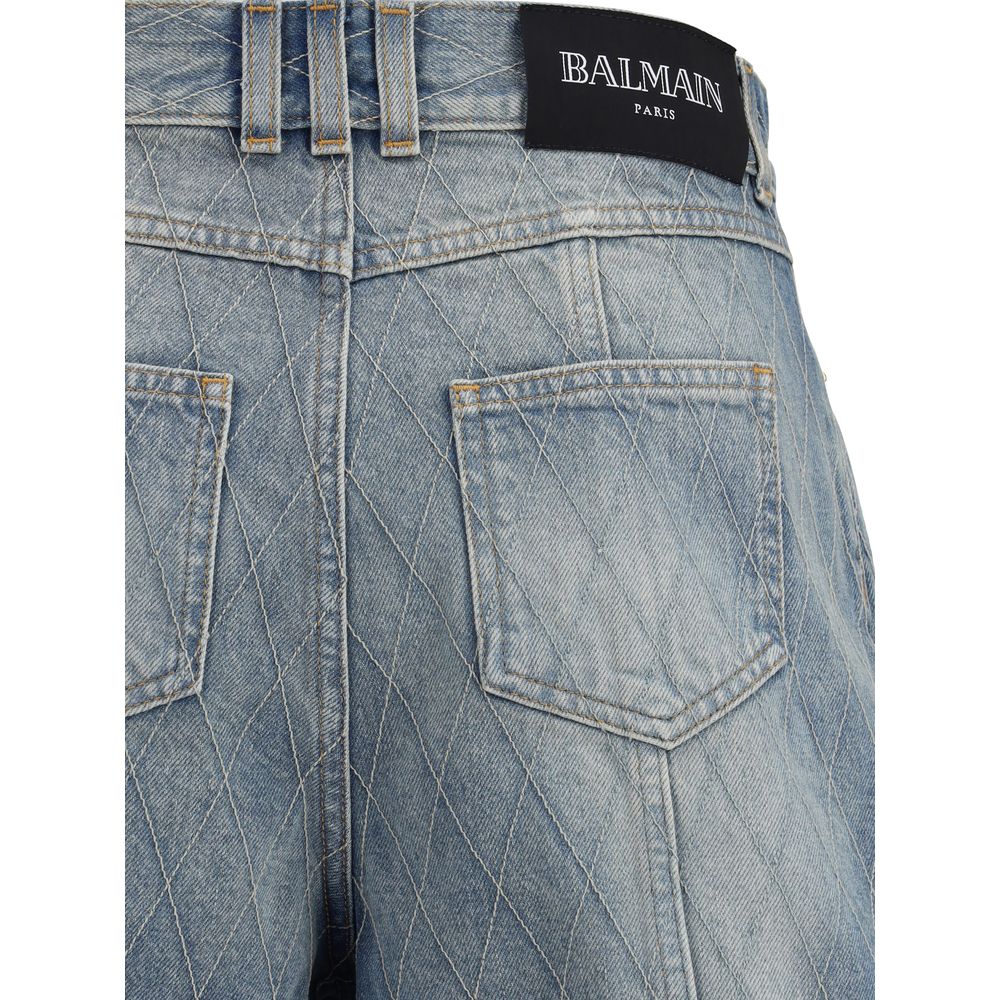 Balmain Denim Shorts - Iconic Style Meets Modern Edge