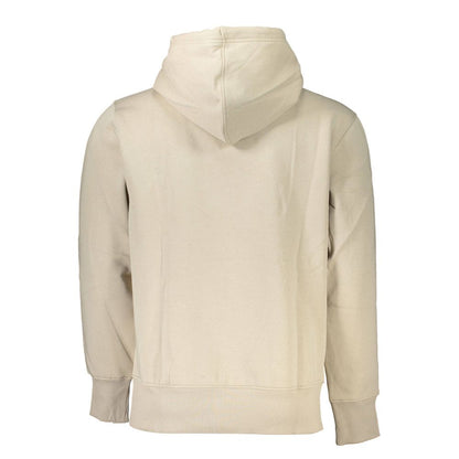 Calvin Klein Beige Cotton Hoodie Sweatshirt