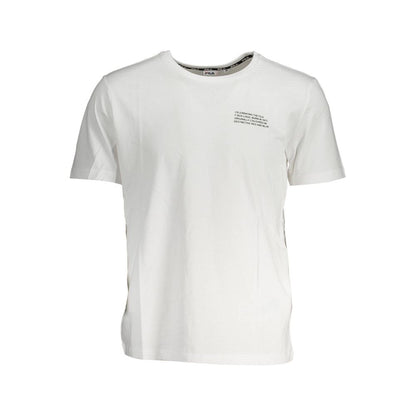 Fila White Cotton T-Shirt - Classic and Comfortable Style